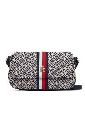 Tommy Hilfiger Tommy Hilfiger Дамска чанта Th Jacquard Ess Crossover AW0AW19066 Син