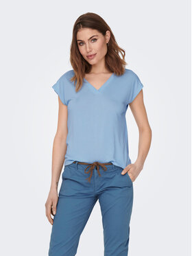 ONLY ONLY T-krekls Free 15287041 Gaiši zils Regular Fit