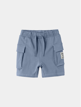 NAME IT NAME IT Bavlnené šortky Dylan 13228567 Modrá Regular Fit