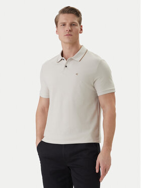 Calvin Klein Calvin Klein Polo marškinėliai LV04LC239G Écru Regular Fit