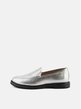 L37 L37 Mokasyny MOONWALK MOCASSIN Srebrny