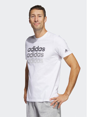 adidas adidas Tričko Multi Linear Sportswear Graphic T-Shirt (Short Sleeve) HS2522 Biela Regular Fit