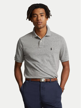 Polo Ralph Lauren Поло 710666998006 Сірий Custom Slim Fit