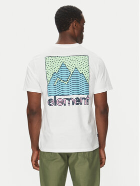 Element Element T-Shirt ELYZT00496 Biały Regular Fit