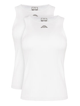 Kappa Kappa Set di 3 top Logo Myrta 38277KW Bianco Regular Fit