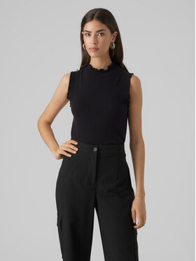 Vero Moda Vero Moda Блузка Gold 10297855 Чорний Slim Fit