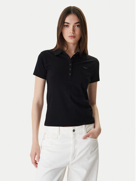 Guess Guess Polo W5GP73 KCYR1 Czarny Regular Fit