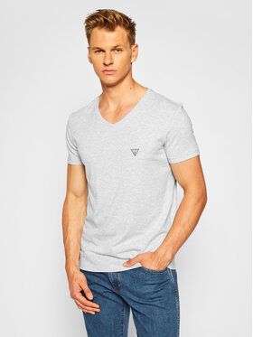 Guess Guess Marškinėliai U97M01 JR003 Pilka Slim Fit
