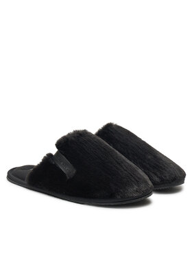 Calvin Klein Jeans Copati Hotel Slipper Fur After Glow YW0YW01593 Črna