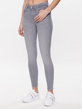 Tommy Hilfiger Tommy Hilfiger Blugi WW0WW38141 Gri Skinny Fit