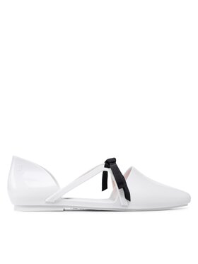Melissa Melissa Baleriny Pointy Stripe Jason 33435 Biały