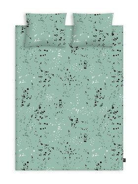 KIMO KIMO Komplet pościeli SPLASH MINT Zielony