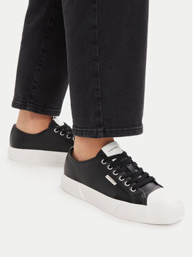 Calvin Klein Calvin Klein Tenisice Vulc Lace Up Low Lth HW0HW03077 Crna