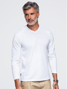 Ombre Ombre S dlouhým rukávem OM-LSBL-0143 Bílá Regular Fit