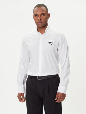 KARL LAGERFELD KARL LAGERFELD Koszula 605911 554671 Biały Slim Fit