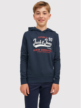 Jack&Jones Junior Jack&Jones Junior Majica dugih rukava Logo 12212287 Tamnoplava Regular Fit