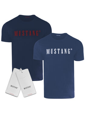 Mustang Mustang T-Shirt KM015 Niebieski Comfortable Fit
