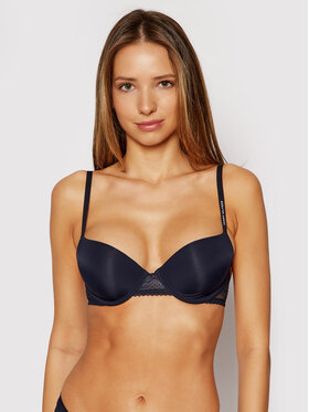 Tommy Hilfiger Tommy Hilfiger Biustonosz balkonetka UW0UW02420 Granatowy