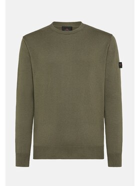 Peuterey Peuterey Maglione EXMOOR 06 Maglione Girocollo Misto Lana Cotone - PEU5239 99011919 Verde Regular Fit