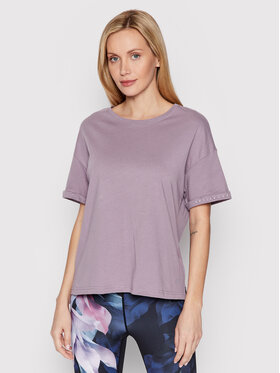 4F 4F T-shirt H4L22-TSD011 Ljubičasta Regular Fit