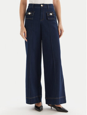 Fracomina Fracomina Jeansy FS25WV3004W78201 Tmavomodrá Wide Leg