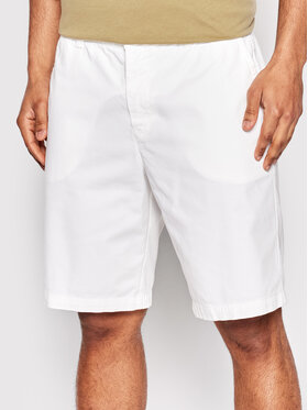 United Colors Of Benetton United Colors Of Benetton Šortky z materiálu 4UN459548 Bílá Regular Fit