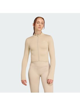 adidas adidas Bluza techniczna 151339 Beżowy Slim Fit