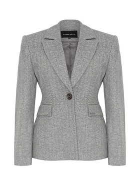 Magda Matyja Magda Matyja Marynarka CLAIR BLAZER Szary Fitted Fit
