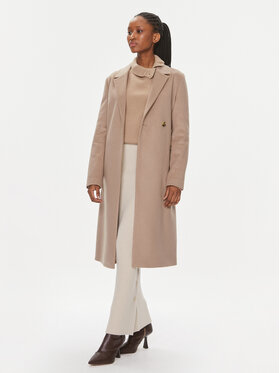 Calvin Klein Calvin Klein Wollmantel Essential K20K205937 Beige Regular Fit