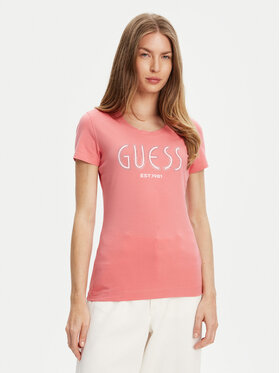 Guess Guess Футболка W5YI05 J1314 Рожевий Regular Fit