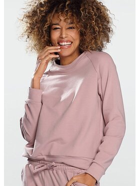 DKaren Sport DKaren Sport Bluza Wenezja Różowy Slim Fit