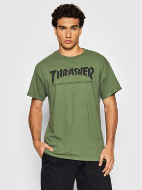 Thrasher Thrasher T-Shirt Skatemag Zelená Regular Fit