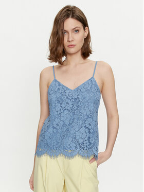 YAS YAS Top Perla 26032812 Niebieski Regular Fit