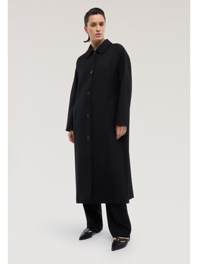 Trussardi Trussardi Płaszcz zimowy 0325A000428N033 Czarny Regular Fit