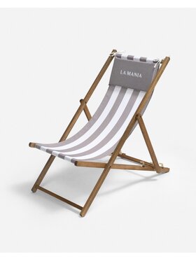 La Mania La Mania Leżak Stripes Beżowy