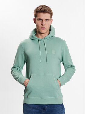 BOSS Boss Pulóver 50468445 Zöld Regular Fit