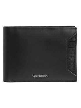 Calvin Klein Calvin Klein Portfel PORTFEL MĘSKI SKÓRZANY + CARD HOLDER Czarny