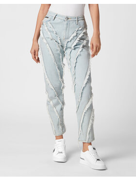 PHILIPP PLEIN PHILIPP PLEIN Jeansy 15349 Světle modrá Mom Fit