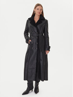 Bardot Bardot Преходно палто 59622JB1 Черен Regular Fit