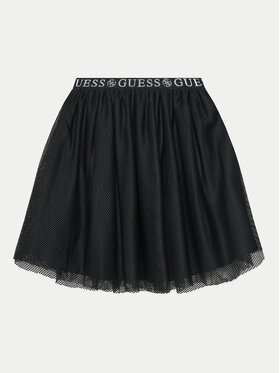 Guess Guess tylová sukně J5RD11 KACZ0 Černá Regular Fit