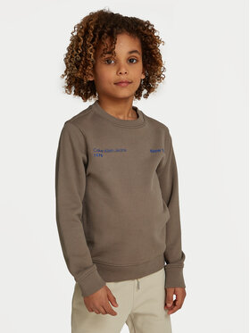 Calvin Klein Jeans Calvin Klein Jeans Суитшърт Terry Graphic Cn IB0IB02212 Сив Regular Fit