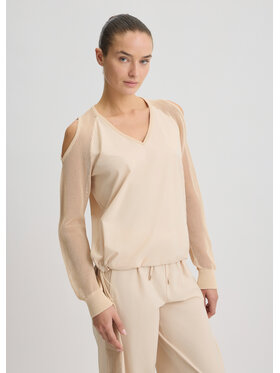 Liu Jo Liu Jo Bluza TA5070T290041209 Beżowy Regular Fit