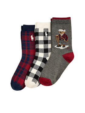 Polo Ralph Lauren Polo Ralph Lauren 3er-Set hohe Kindersocken 442P03158001 Bunt