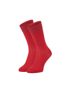 Zooksy Zooksy Skarpety wysokie unisex Basic Czerwony