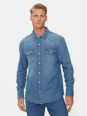 Wrangler Wrangler Koszula jeansowa Western 112341913 Niebieski Regular Fit