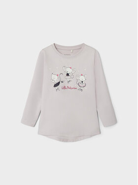 NAME IT NAME IT Bluse 13218932 Grau Regular Fit