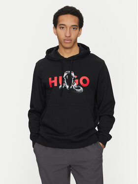 HUGO HUGO Mikina Dueleyo 50530580 Černá Regular Fit