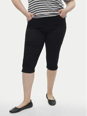 Vero Moda Curve Vero Moda Curve Capri kalhoty Cjune 10303171 Černá Slim Fit