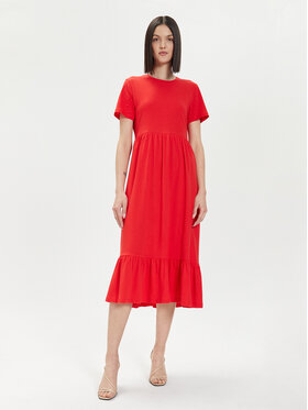 ONLY ONLY Kleid für den Alltag May 15252525 Rot Regular Fit