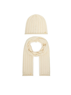 LAUREN RALPH LAUREN LAUREN RALPH LAUREN Set čiapka a šál 454P23528004 Krémová